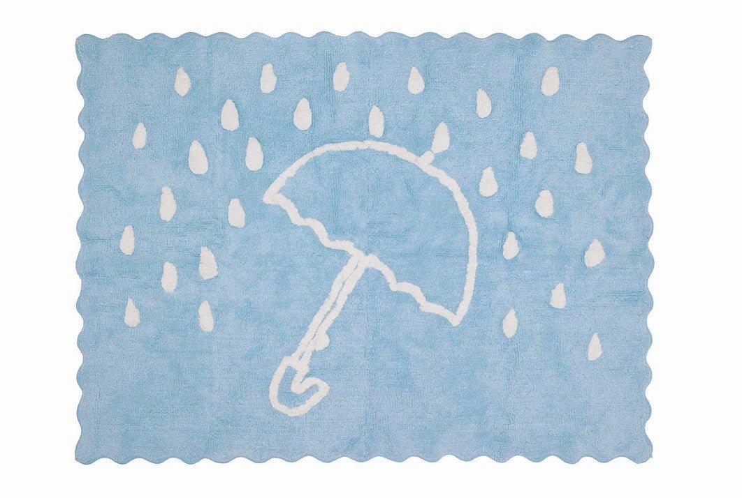 Alfombra Infantil Algodón 100% Lavable Otoño Aratextil Azul - Nanetes #